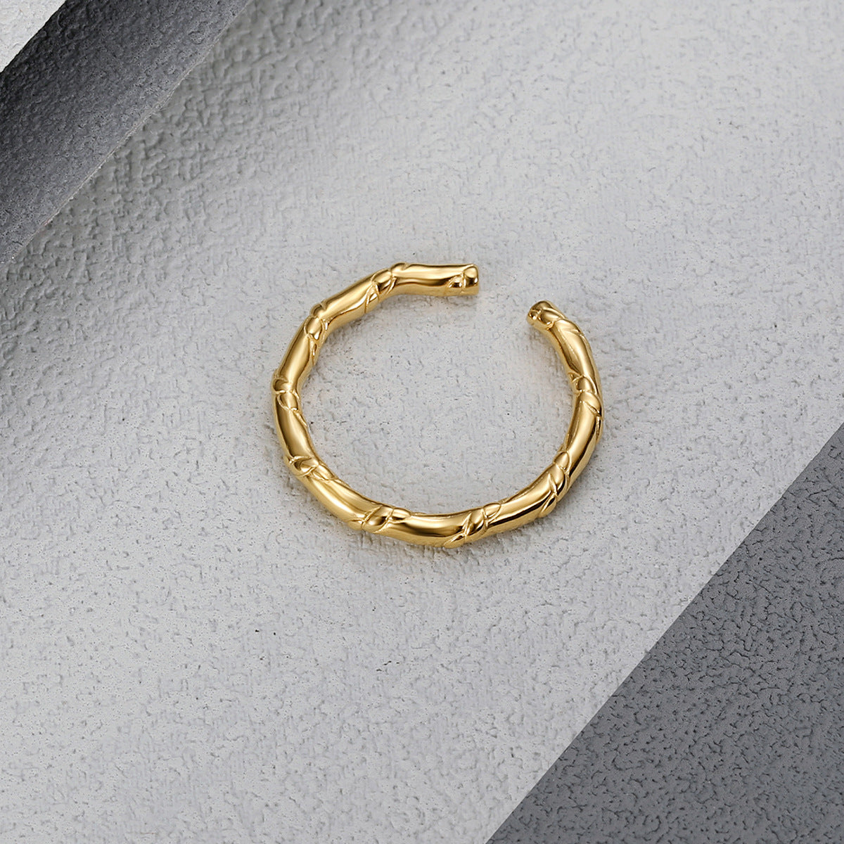 Special-interest Design Bamboo Joint Minimalist Normcore Style Simple Bracelet Ring For Women